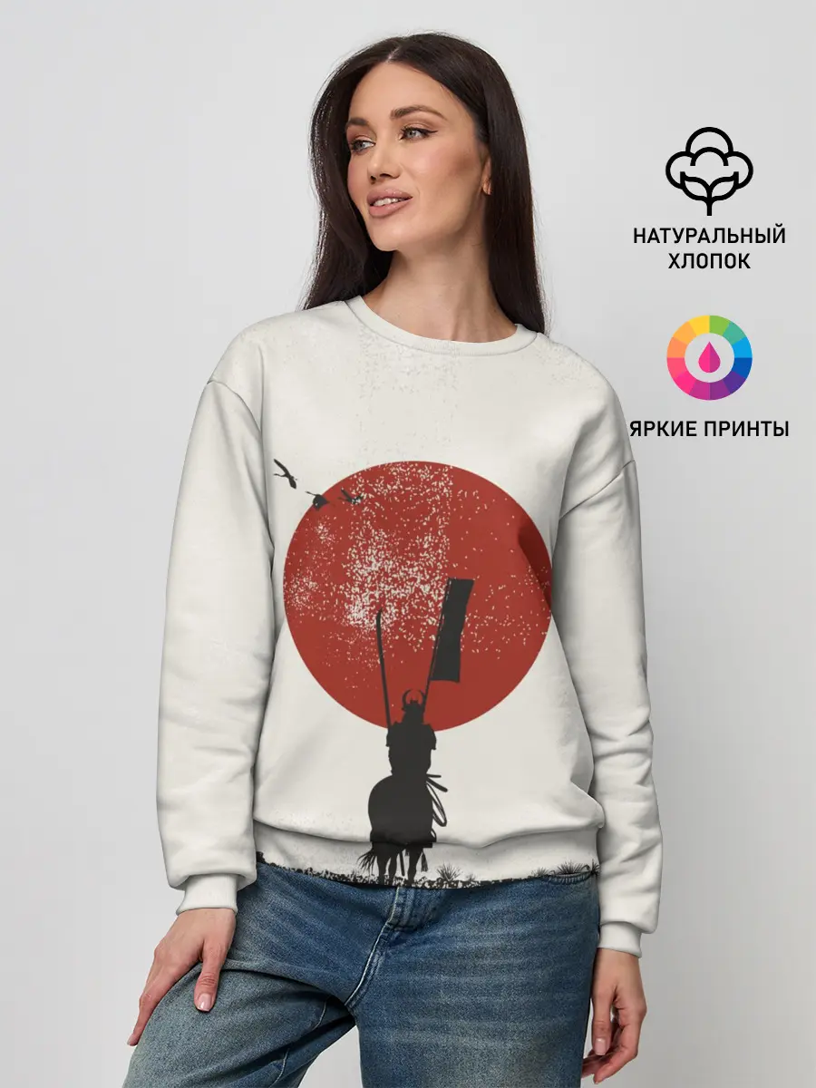 Женский свитшот / Самурай на коне