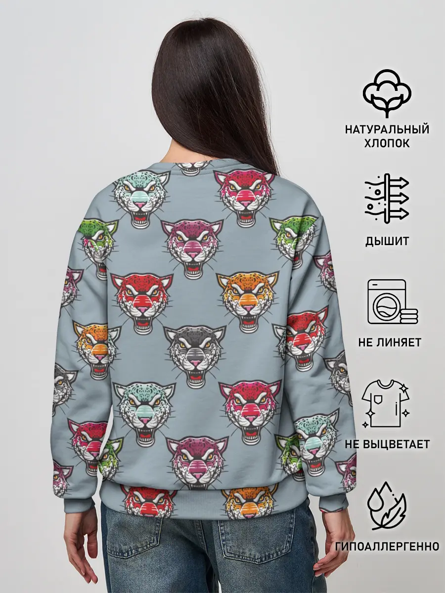 Женский свитшот / Леопард