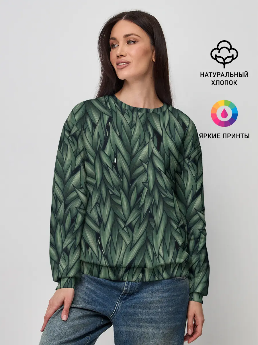 Женский свитшот / Листья