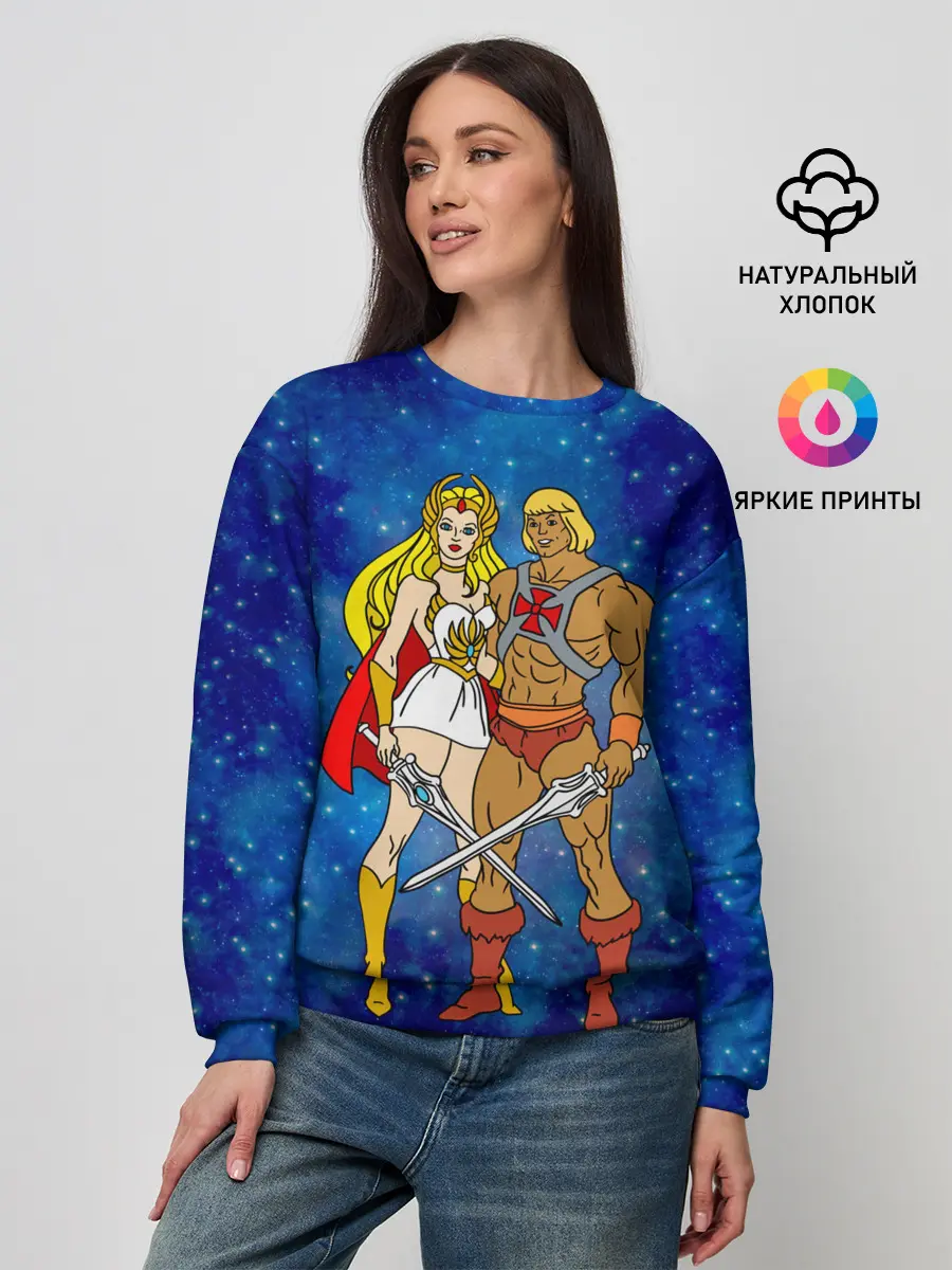 Женский свитшот / Властелины вселенной, герои