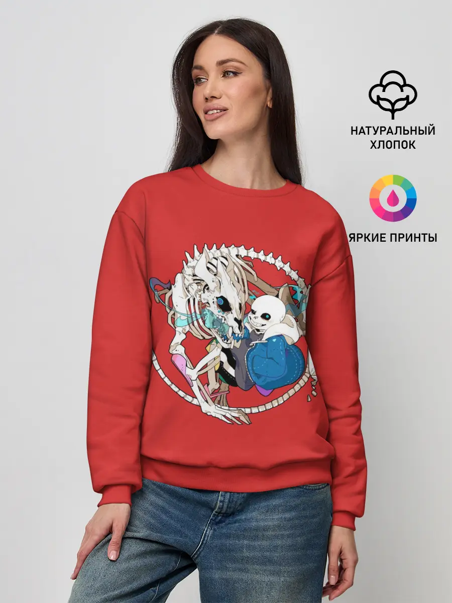 Женский свитшот / Снас и дракон