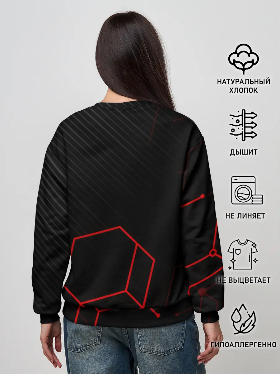 Женский свитшот / KAWASAKI NINJA / КАВАСАКИ