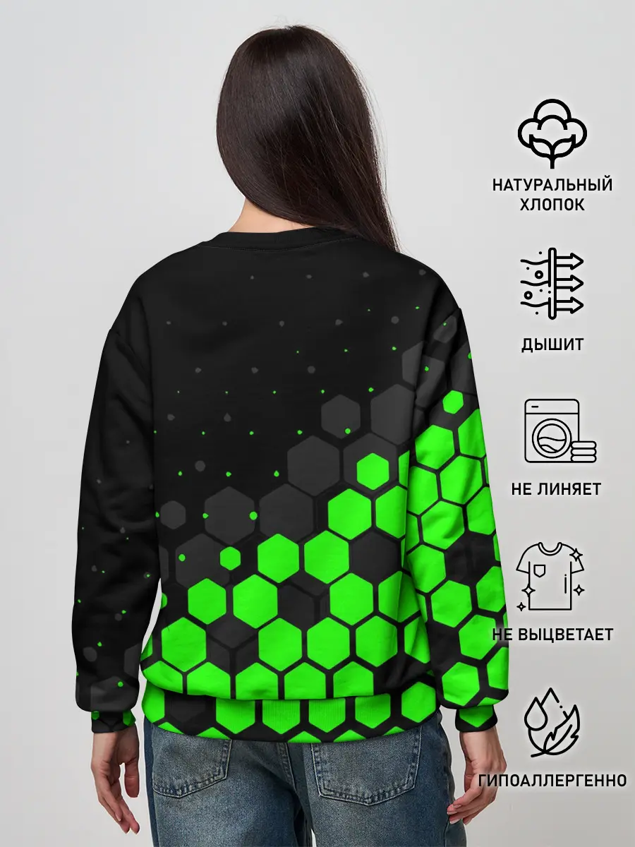 Женский свитшот / KAWASAKI / КАВАСАКИ