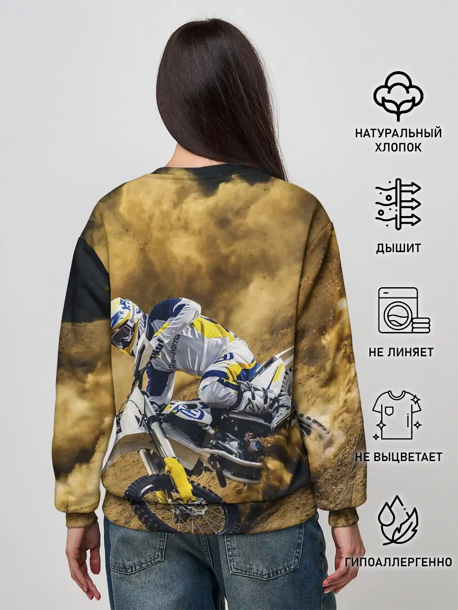 Женский свитшот / HUSQVARNA / ХУСКВАРНА / SPORT