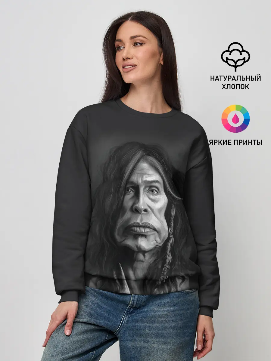 Женский свитшот / Steven Tyler | AEROSMITH
