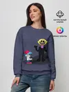 Женский свитшот / Бойфренд и Монстр