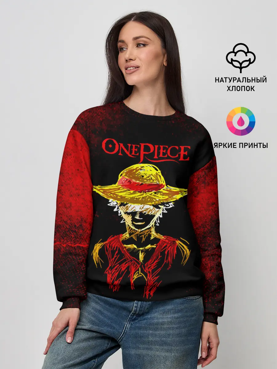 Женский свитшот / One Piece. Большой куш Луффи