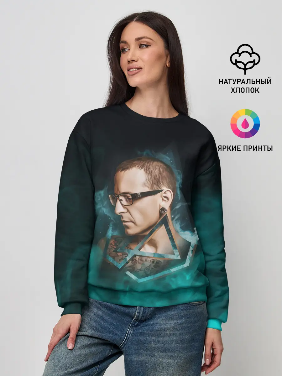 Женский свитшот / CHESTER | LINKIN PARK | ЛИНКИН ПАРК