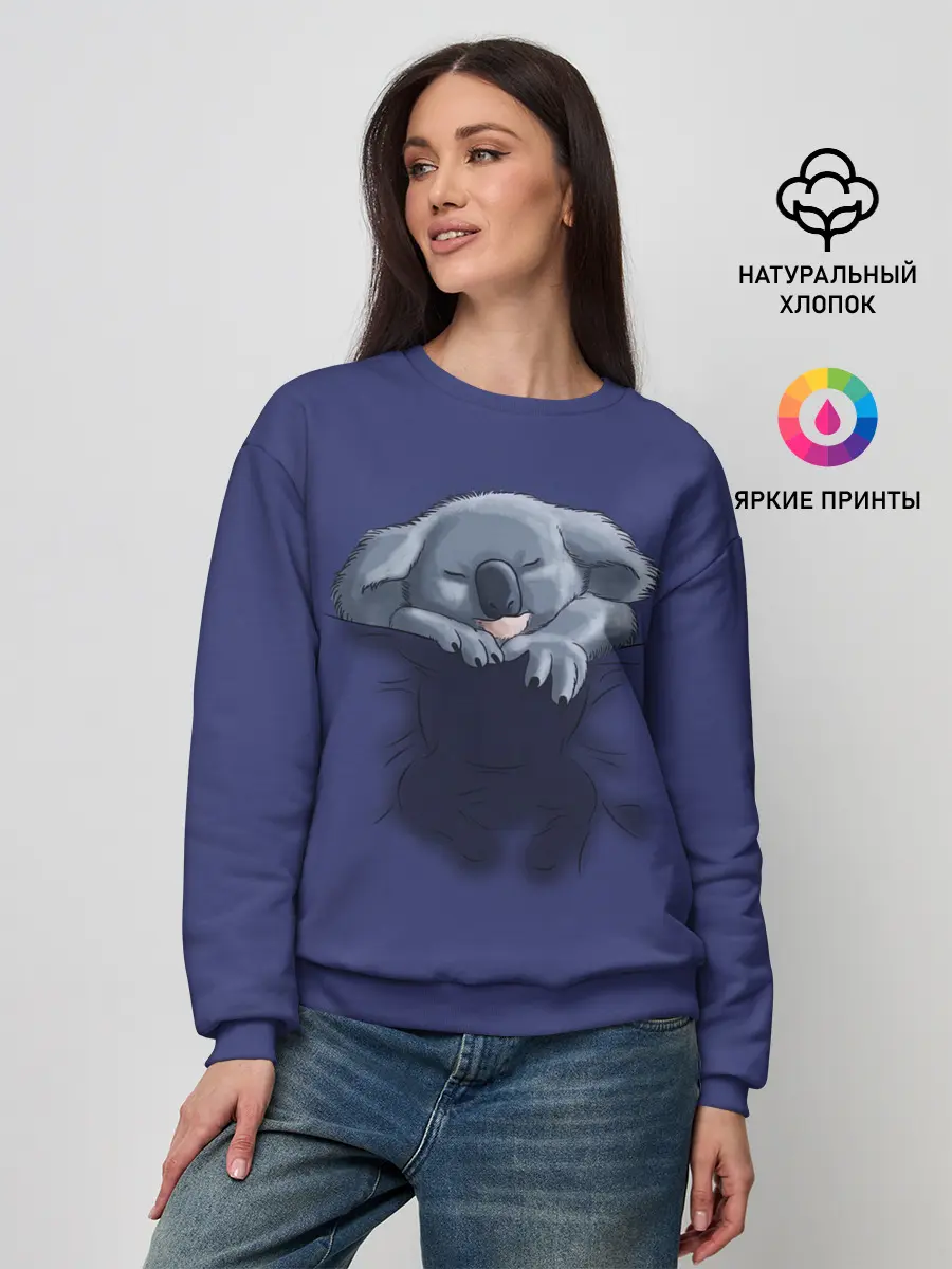 Женский свитшот / Спящая коала