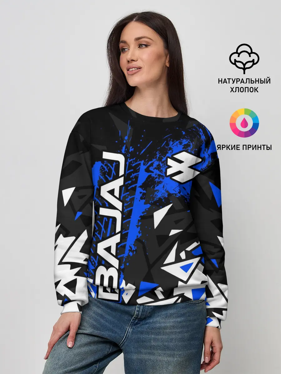 Женский свитшот / BAJAJ / БАДЖАДЖ / MOTOSPORT