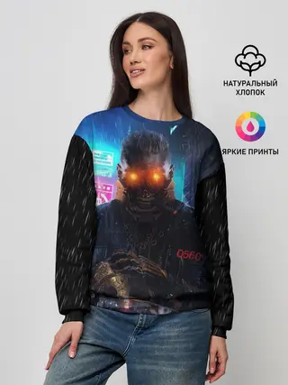 Женский свитшот / Cyberpunk 2077 | Maelstrom