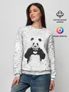 Женский свитшот / Панда Любовь Сердце Брызги