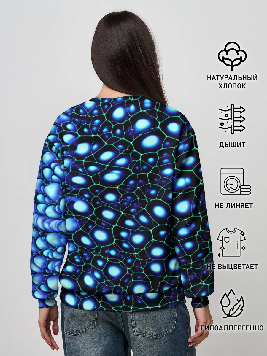 Женский свитшот / Абстракция-макрокраска