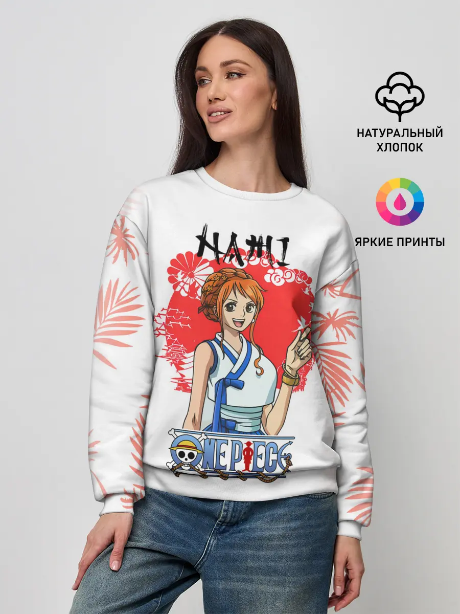 Женский свитшот / Нами One Piece. Большой куш