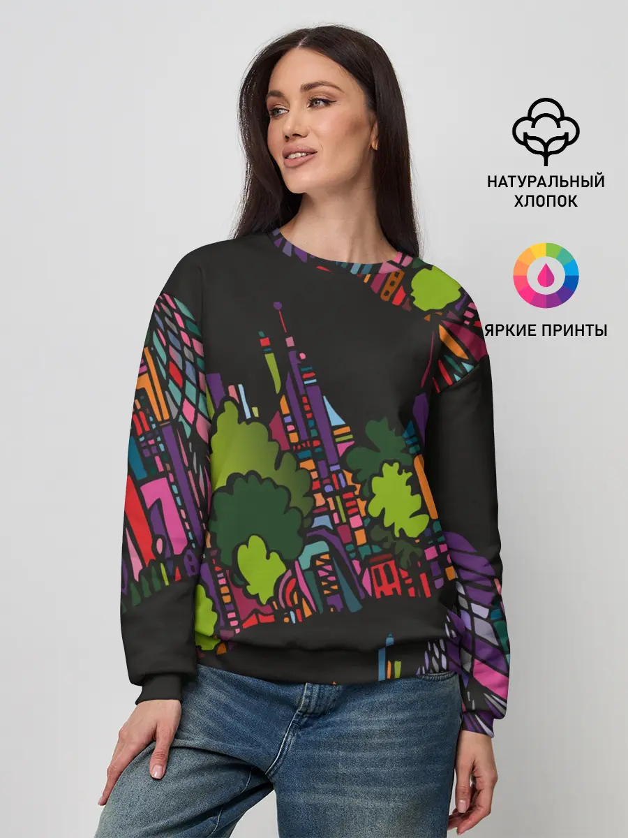 Женский свитшот / Ночные огни