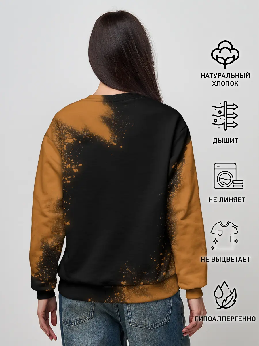 Женский свитшот / Кошачья Йога - Взрыв