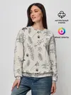 Женский свитшот / Цветы и листья