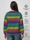Женский свитшот / Этнический радужный орнамент