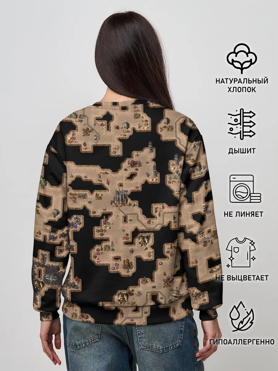 Женский свитшот / Heroes III Dungeon Map