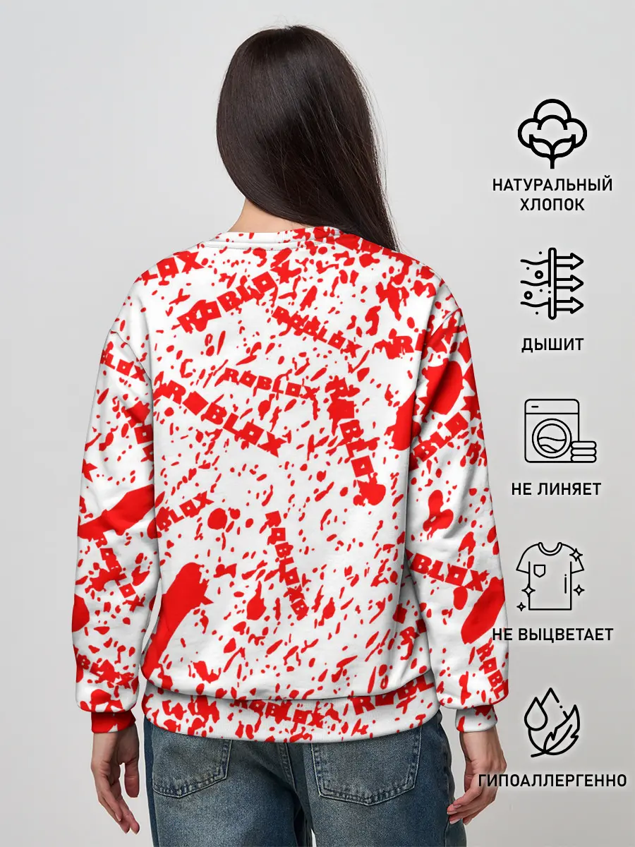 Женский свитшот / Roblox piggy/Свинка Пигги.