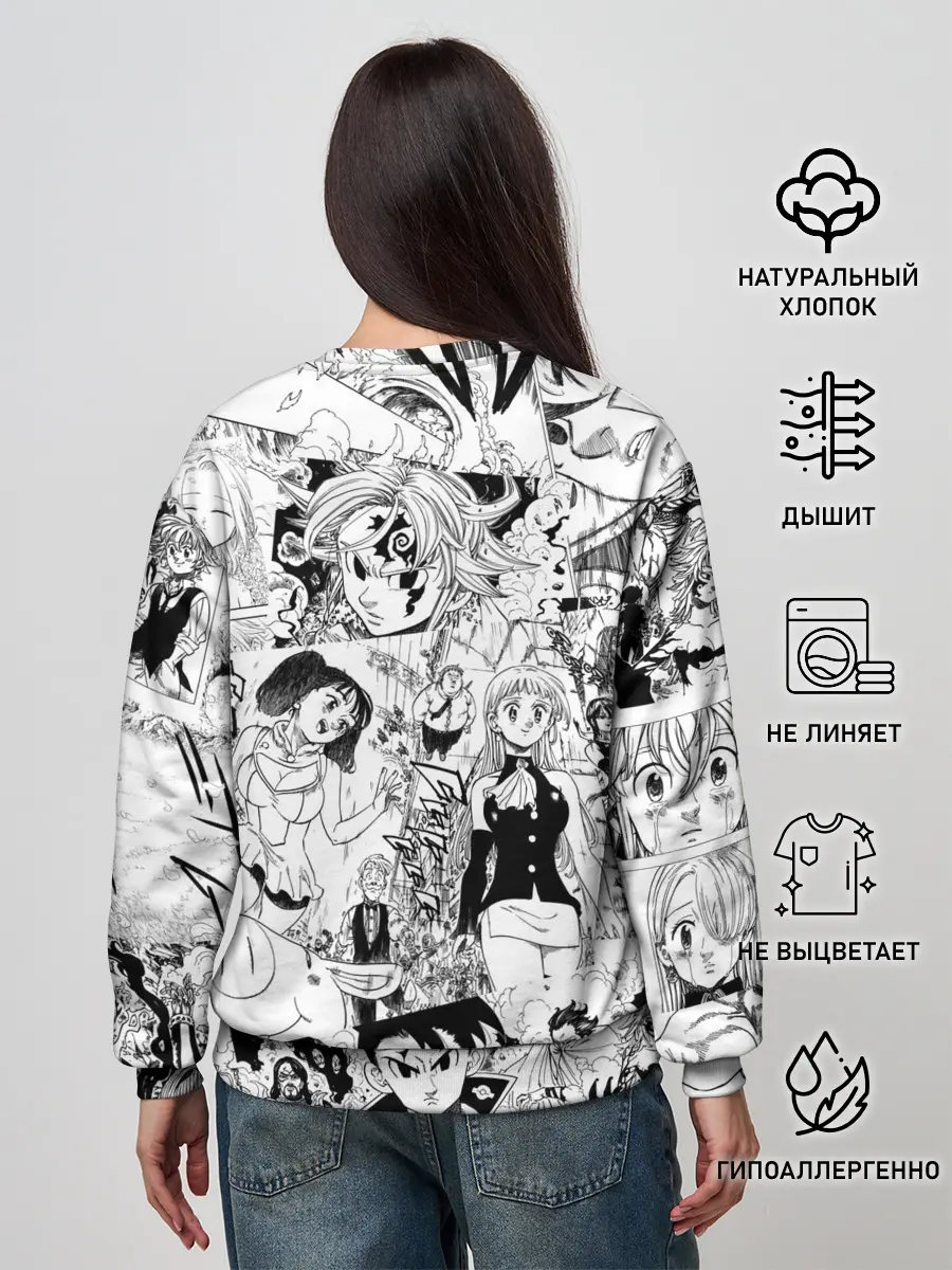 Женский свитшот / Семь смертных грехов, манга