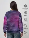 Женский свитшот / Фиолетово-бордовый узор