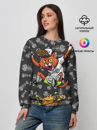 Женский свитшот / SK8CAT