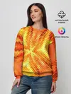 Женский свитшот / Желто-оранжевая абстракция