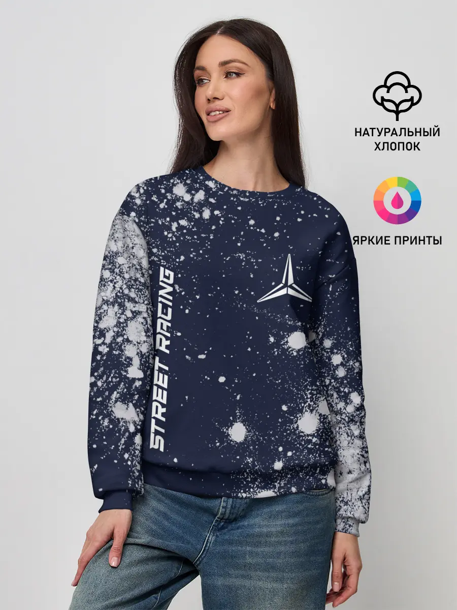 Женский свитшот / Мерседес - Звезда - Pro Racing