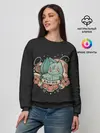 Женский свитшот / Тату Бульбазавр