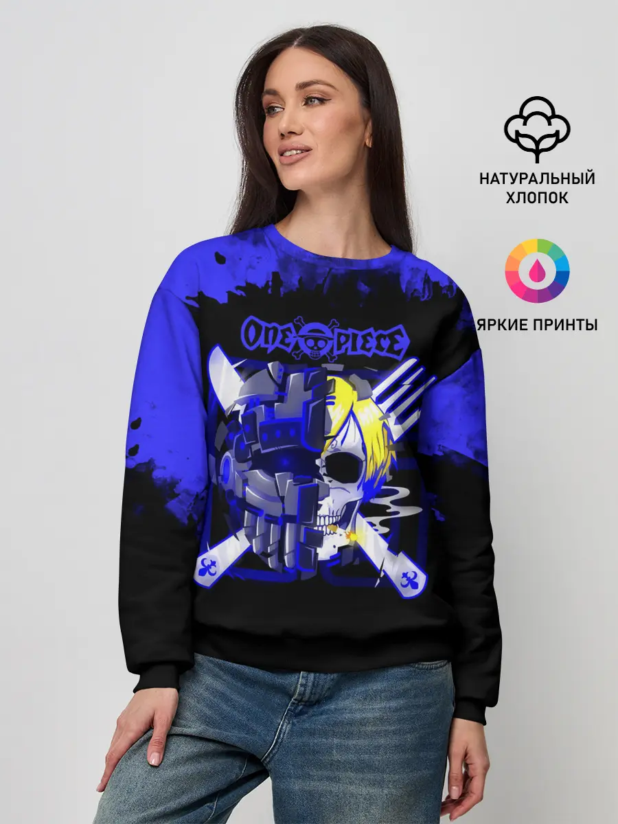 Женский свитшот / Винсмок Санджи One Piece