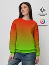 Женский свитшот / Градиент Яблоко