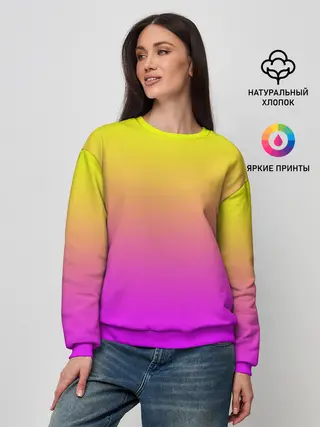 Женский свитшот / Яркий рассвет