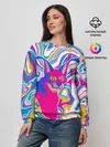 Женский свитшот / Floppa Art