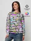 Женский свитшот / Полосатый абстрактный узор