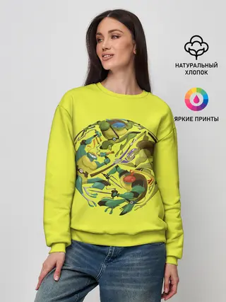 Женский свитшот / Черепашья банда