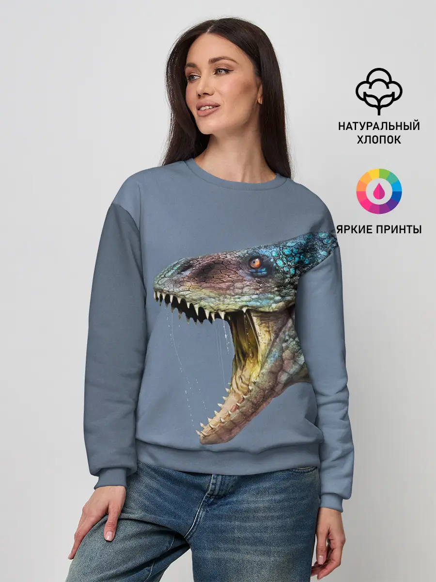 Женский свитшот / Хищный динозавр | Dino