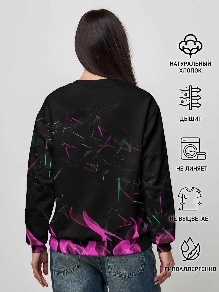 Женский свитшот / Аниме Девушка Киберпанк