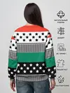 Женский свитшот / Полосатый звездный узор