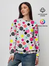 Женский свитшот / Горох разноцветный.