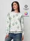 Женский свитшот / Кактусы