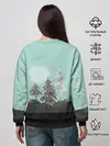 Женский свитшот / Лес. Мозаичный узор