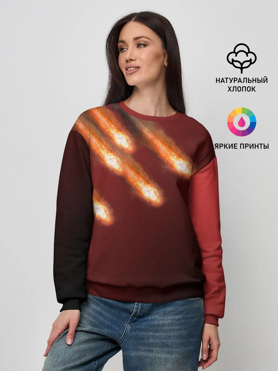 Женский свитшот / Падение комет
