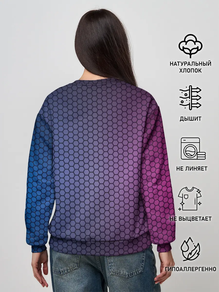 Женский свитшот / Незуко Камадо в треугольнике