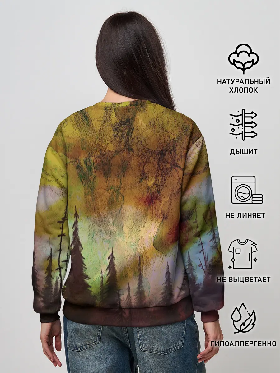 Женский свитшот / СТРАШНЫЙ ЛЕС