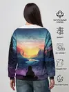 Женский свитшот / ПЕЙЗАЖ НАД ЗВЕЗДАМИ