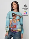 Женский свитшот / girl with coffee