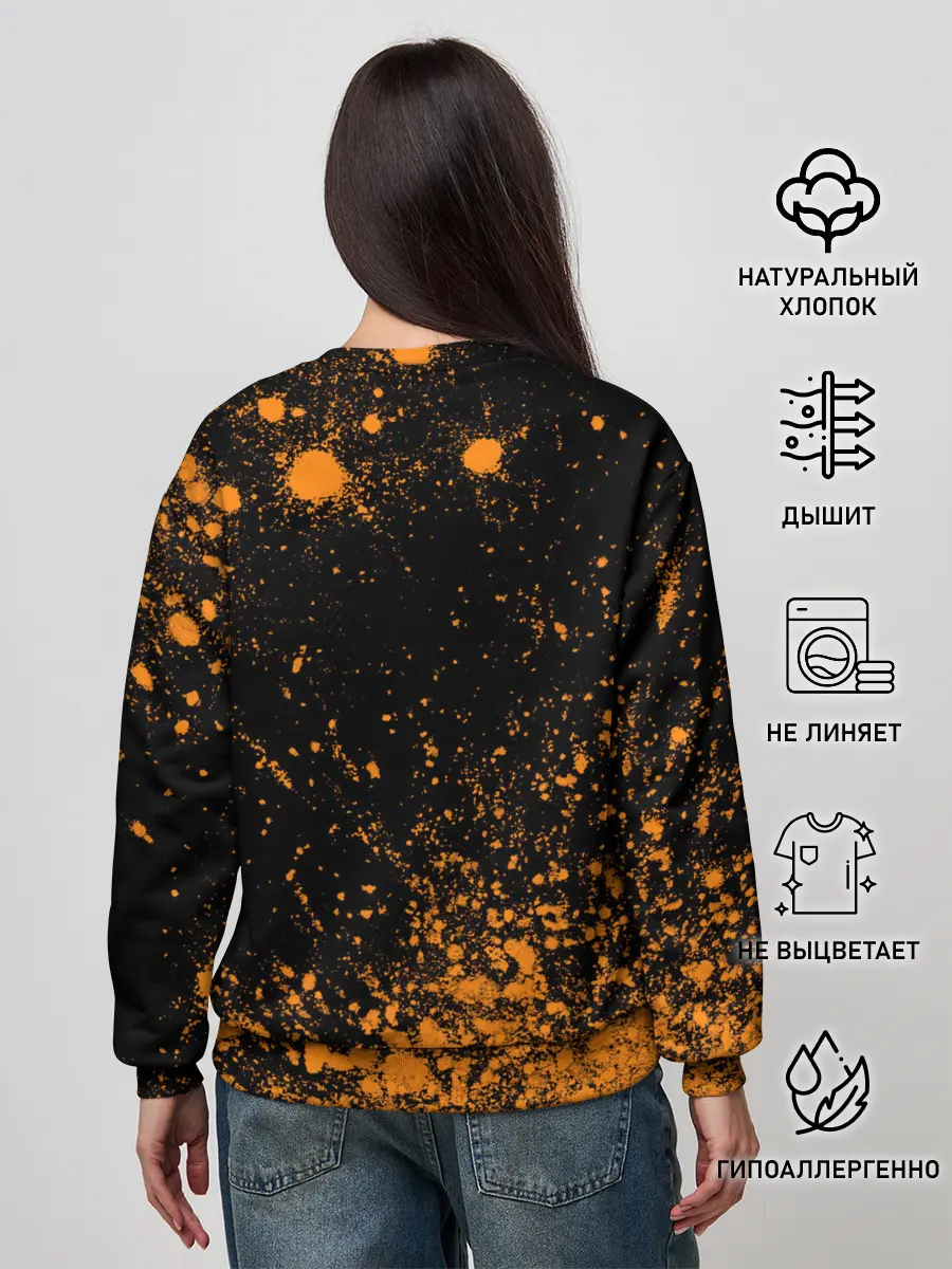 Женский свитшот / Лиса - В Шарфике - Взрыв