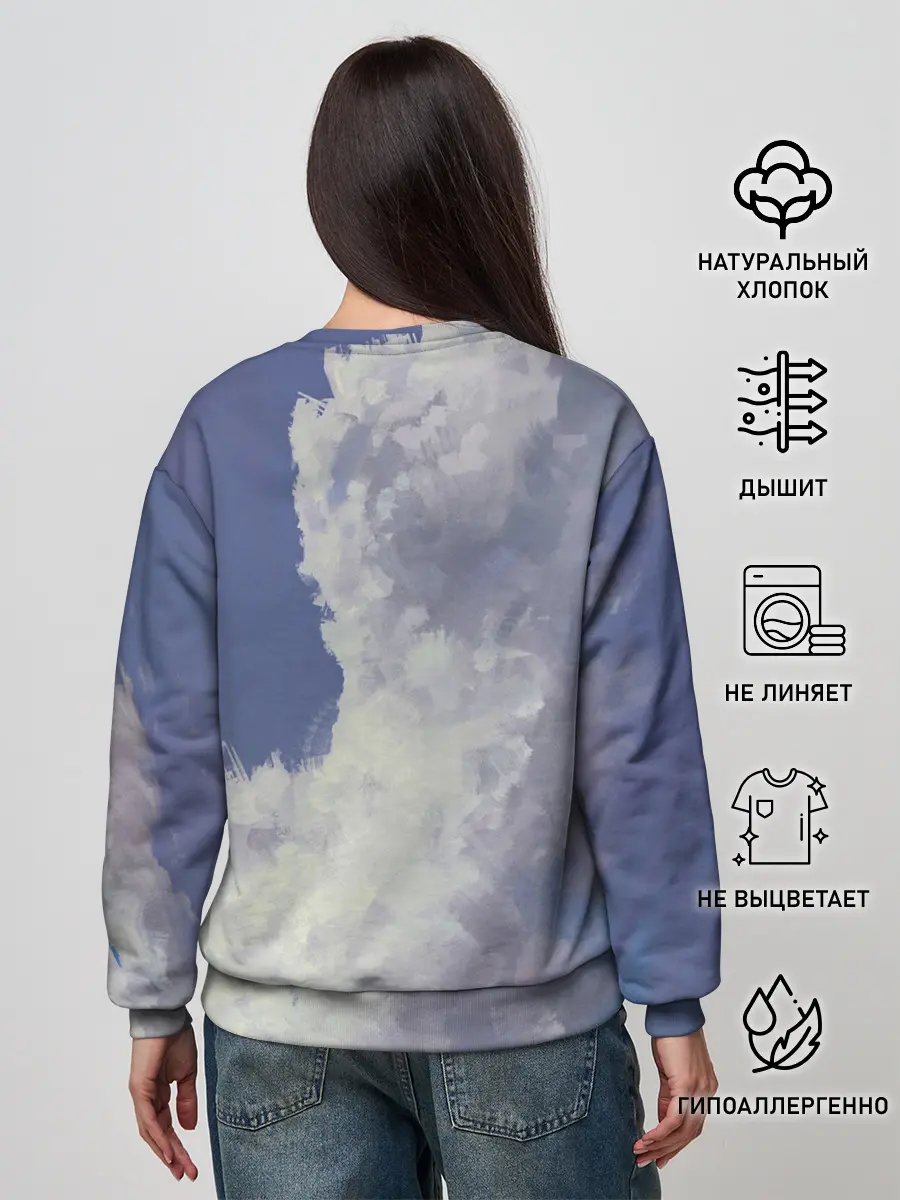 Женский свитшот / Летящая девушка