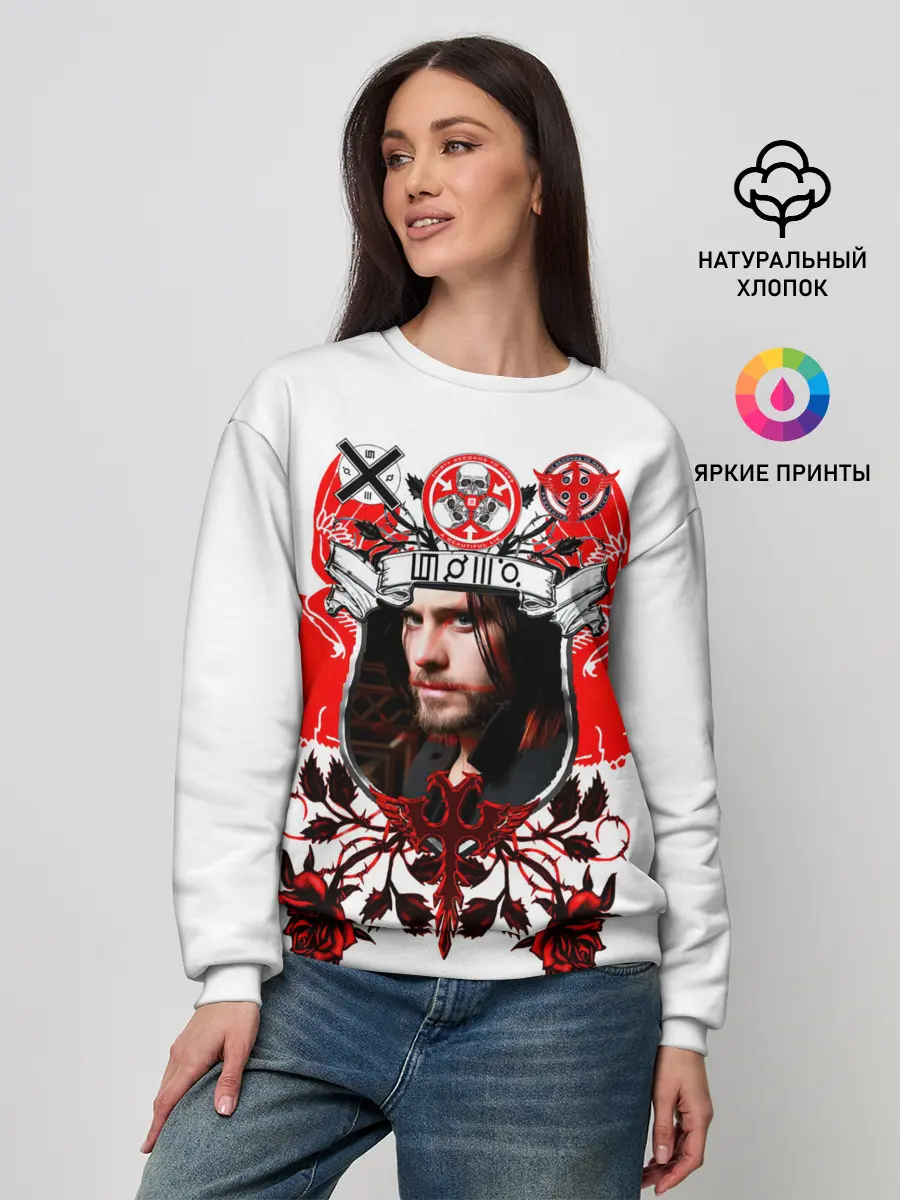 Женский свитшот / Thirty Seconds to Mars Джаред Лето